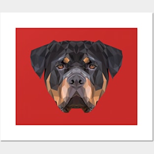 Rottweiler Low Poly Art Posters and Art